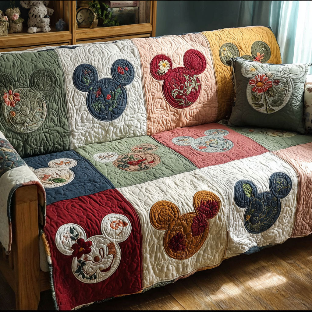 Garden Patch Heirloom Quilted Sofa Cover DMC0PT026