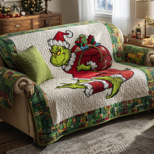 Gift Snatcher Deluxe Quilted Sofa Cover NCU0HT143