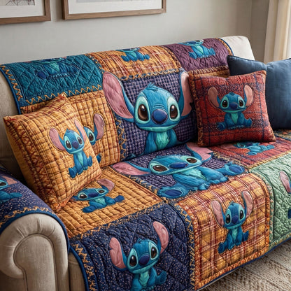 Golden Heart Moments Quilted Sofa Cover DMC0NT160