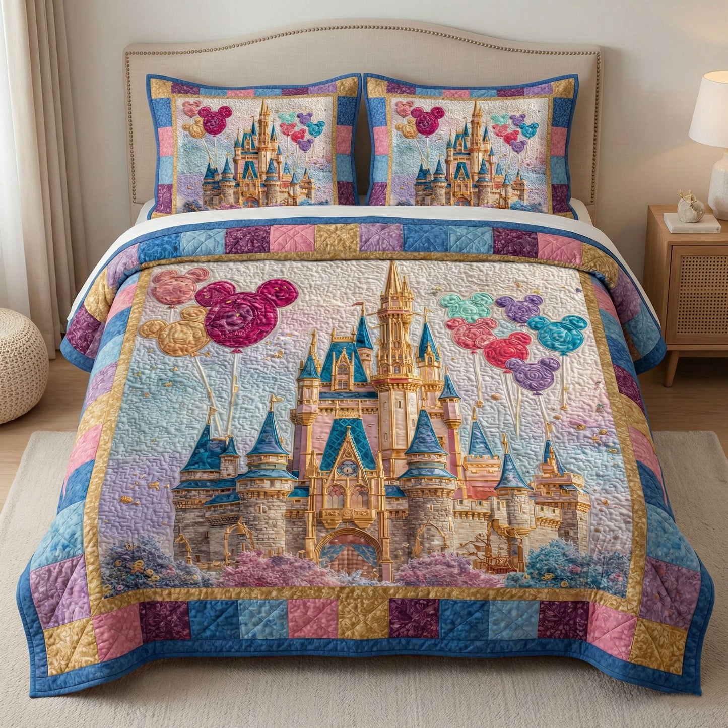 Happily Ever After 3-Piece Quilted Bedding Set DMC0NT086