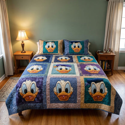 Happy Quack 3-Piece Quilted Bedding Set DMC0DK050