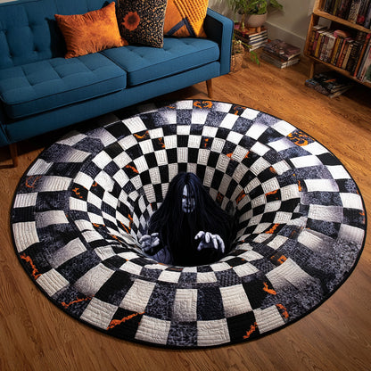Haunted Spiral Quilted Round Mat NCU0DV009
