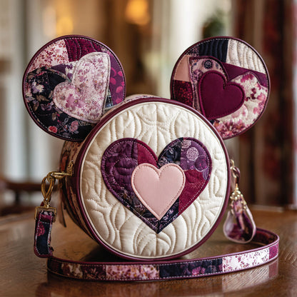 Heart Charm Quilted Crossbody Bag DMC0DK014