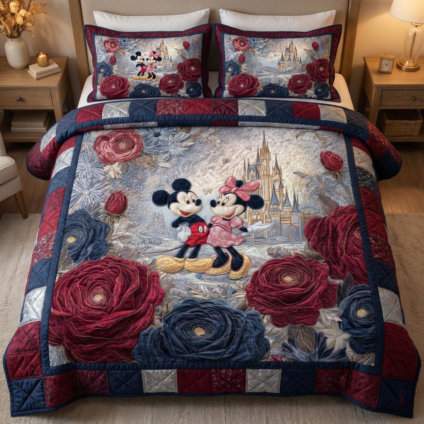 Heartfelt Union 3-Piece Quilted Bedding Set DMC0NT053