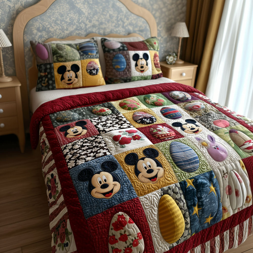 Heirloom Easter Days 3-Piece Quilted Bedding Set DMC0PT058