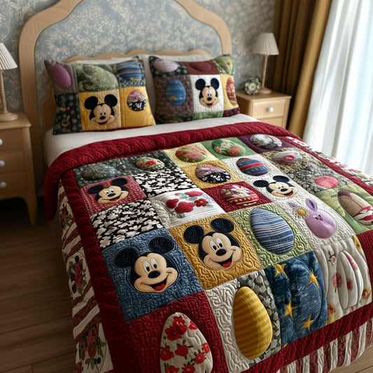 Heirloom Easter Days 3-Piece Quilted Bedding Set DMC0PT058