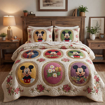 Heritage Cottage 3-Piece Quilted Bedding Set DMC0PT059