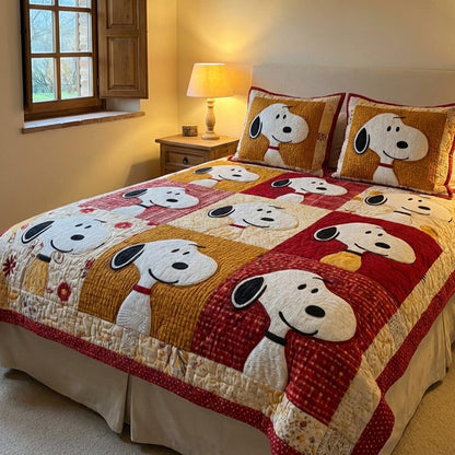 Heritage Hounds 3-Piece Quilted Bedding Set DMC0DV052