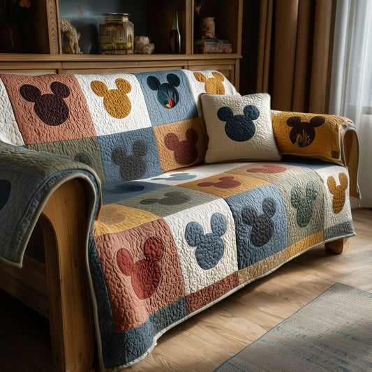 Heritage Patch Classic Quilted Sofa Cover DMC0PT027