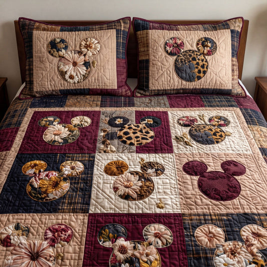 Heritage Plaid 3-Piece Quilted Bedding Set DMC0NT167