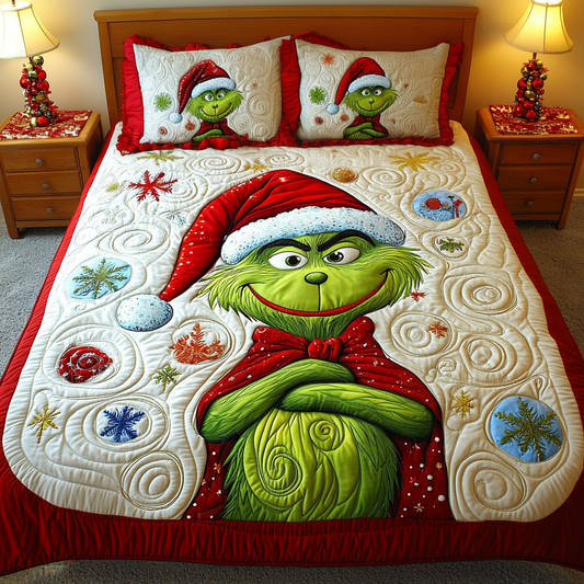 Holiday Hijinks 3-Piece Quilted Bedding Set NCU0LT020