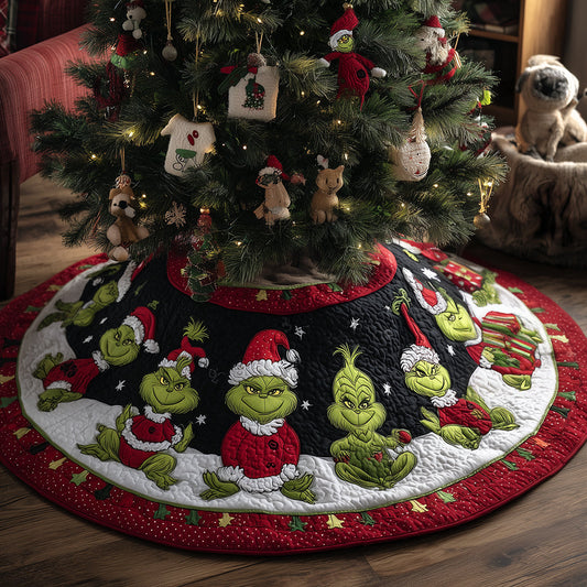 Holiday Hijinks Delight Quilted Tree Skirt NCU0HT073