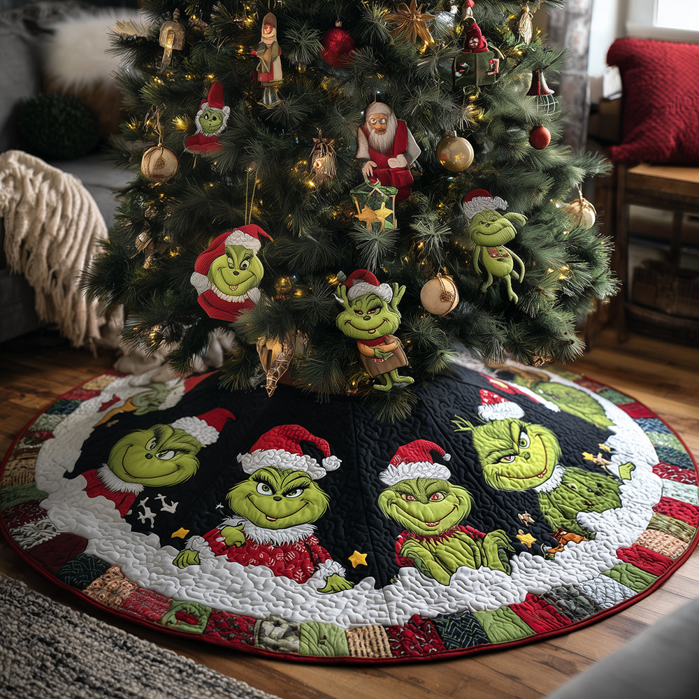 Holiday Trouble Maker Quilted Tree Skirt NCU0HT074