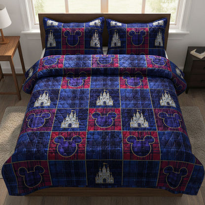 Home of Happiness 3-Piece Quilted Bedding Set DMC0NT031