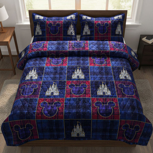 Home of Happiness 3-Piece Quilted Bedding Set DMC0NT031