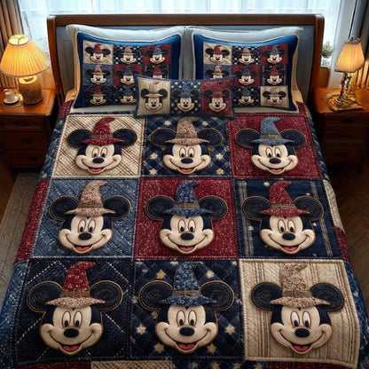 Joyful Squares 3-Piece Quilted Bedding Set DMC0DV035