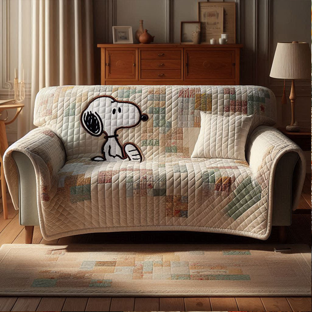 Little Explorer Patch Quilted Sofa Cover DMC0PT097