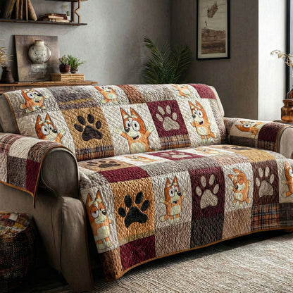 Little Joy Stories Quilted Sofa Cover DMC0NT094