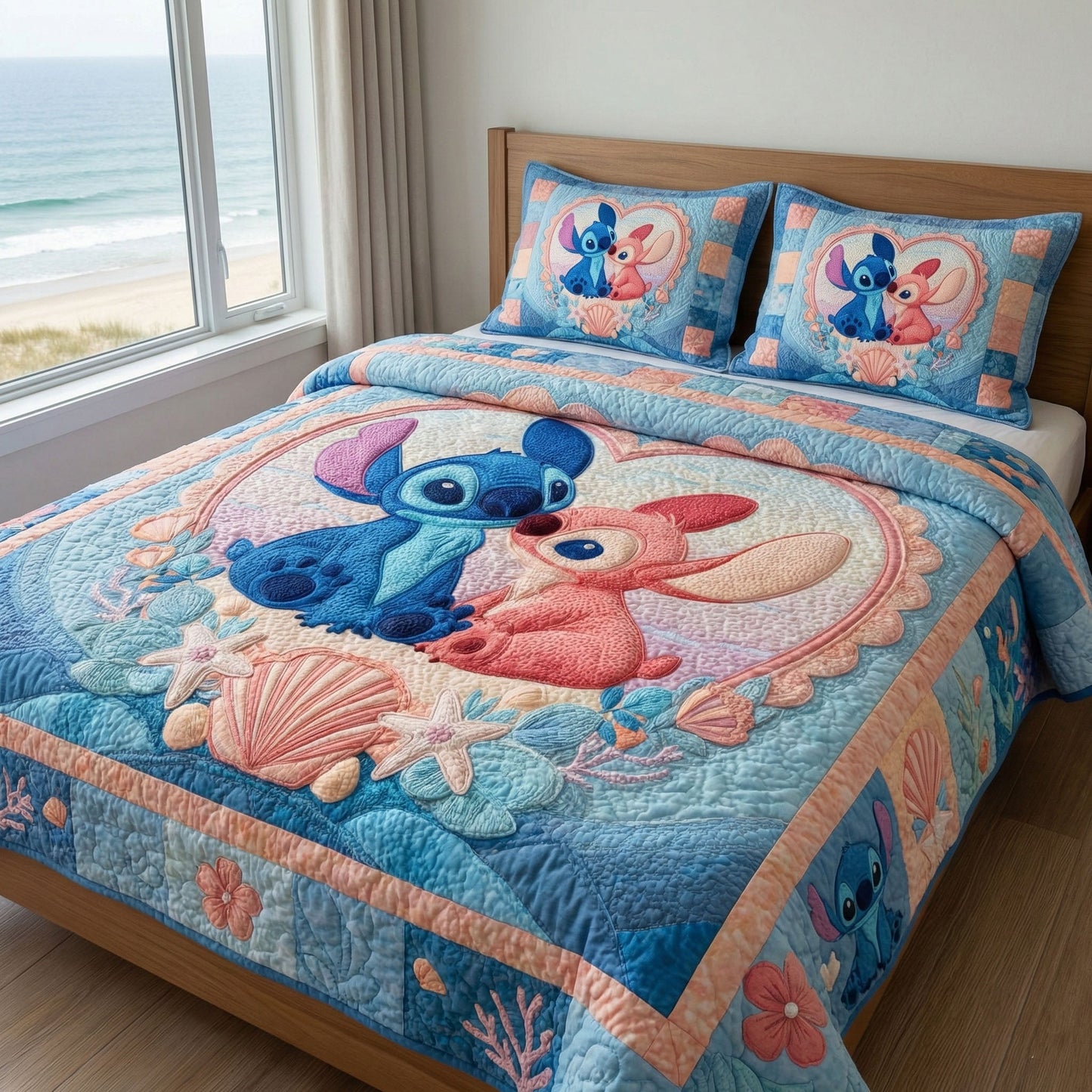 Little Love Story 3-Piece Quilted Bedding Set DMC0NT066