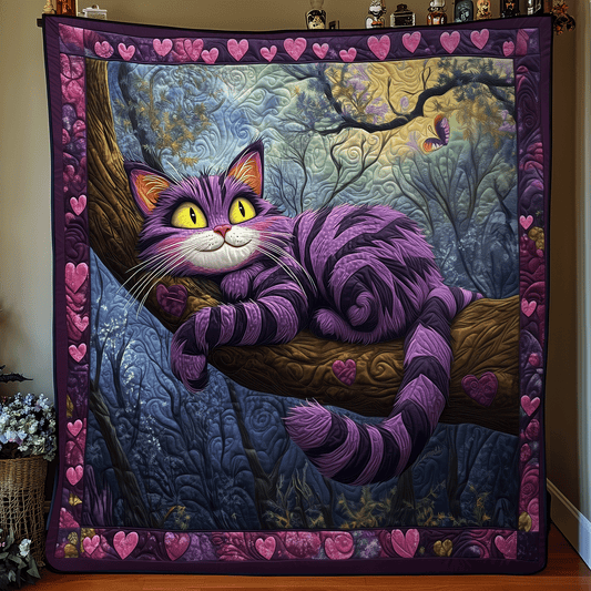 Magical Mischief Cat Quilted Blanket NCU0HT028