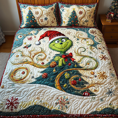 Merry Mischief 3-Piece Quilted Bedding Set NCU0LT022