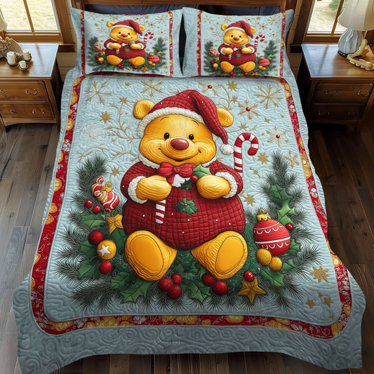 Merry And Bright Dreams 3-Piece Quilted Bedding Set NCU0LT073