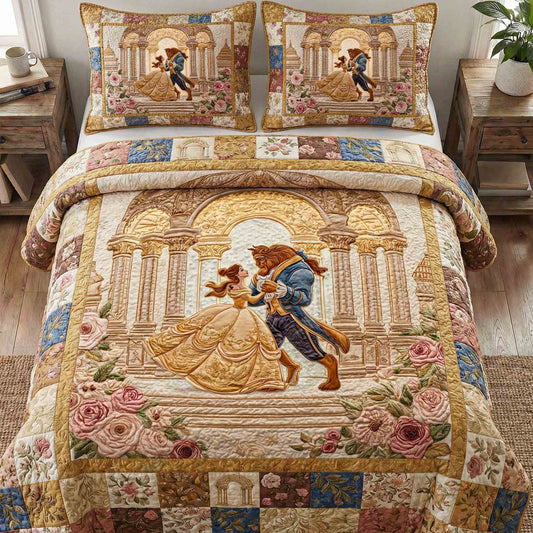 Moonlit Dance 3-Piece Quilted Bedding Set DMC0NT100