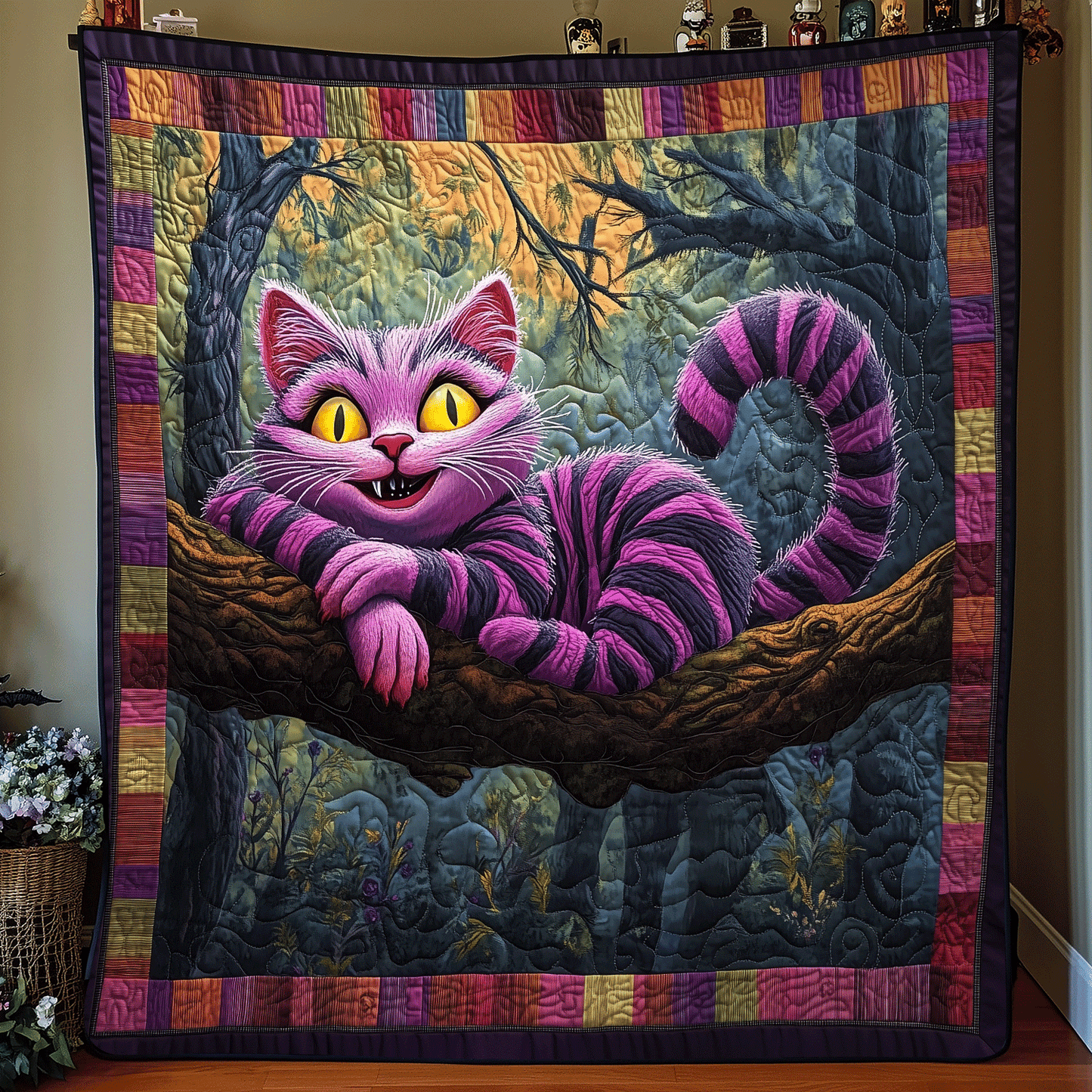 Mystical Feline Haven Quilted Blanket NCU0HT026