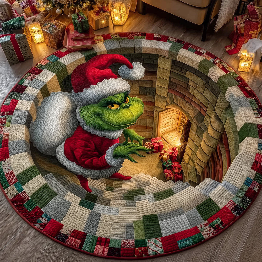 Night of Mischief Quilted Round Mat NCU0HT092