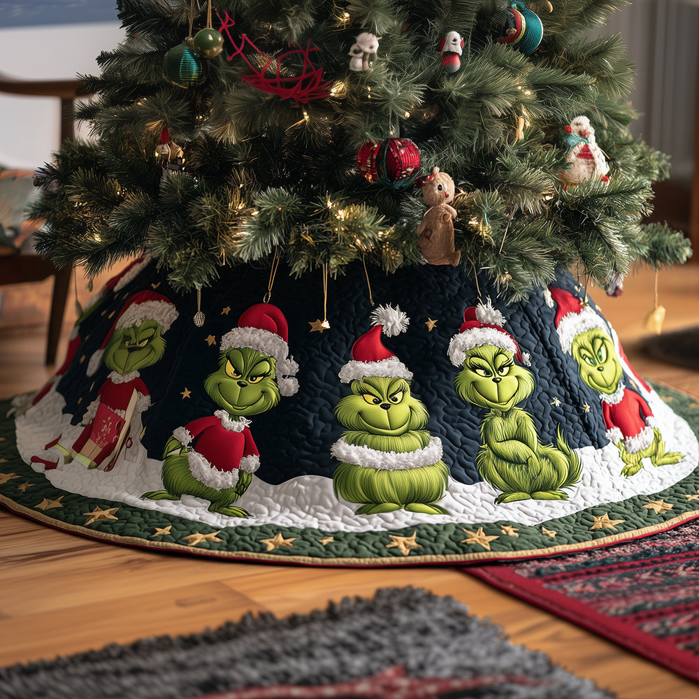North Pole Pranks Quilted Tree Skirt NCU0HT077