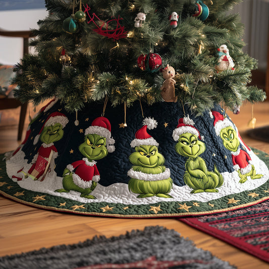 North Pole Pranks Quilted Tree Skirt NCU0HT077
