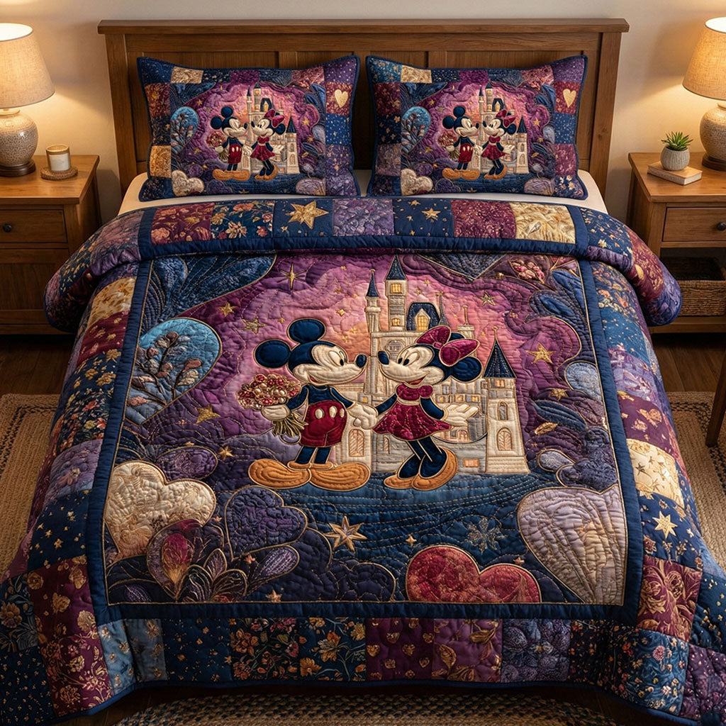 Once Upon Love 3-Piece Quilted Bedding Set DMC0NT056