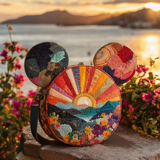 Painted Sunrise Quilted Crossbody Bag DMC0NT038