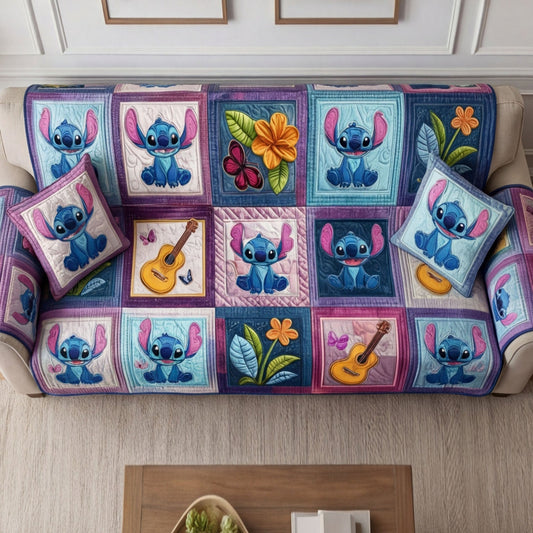 Pastel Dream Quilted Sofa Cover DMC0NT162