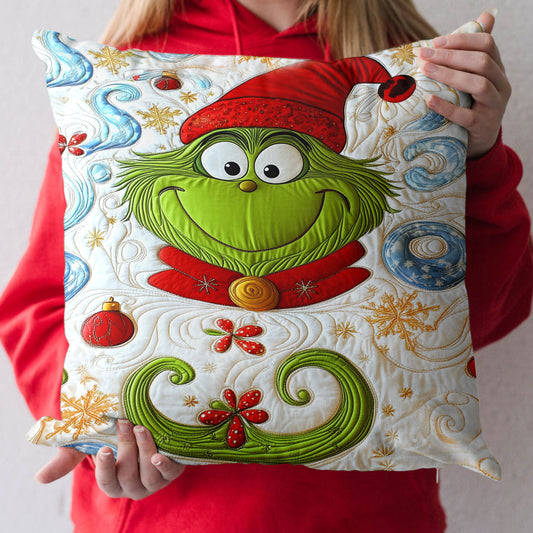Playful Holiday Cheer Quilted Pillow Case NCU0LT057