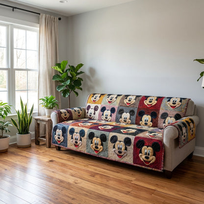 Playful Blocks Quilted Sofa Cover DMC0DK042