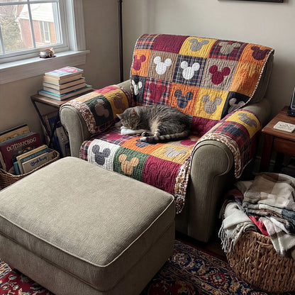 Playful Family Quilted Sofa Cover DMC0PT052