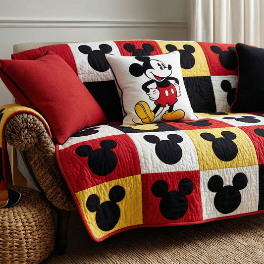 Playful Icons Quilted Sofa Cover DMC0NT023