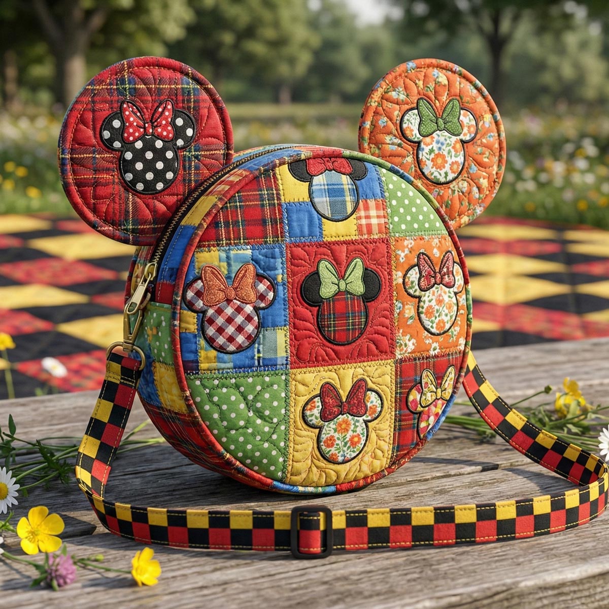 Playful Patch Quilted Crossbody Bag DMC0DV013