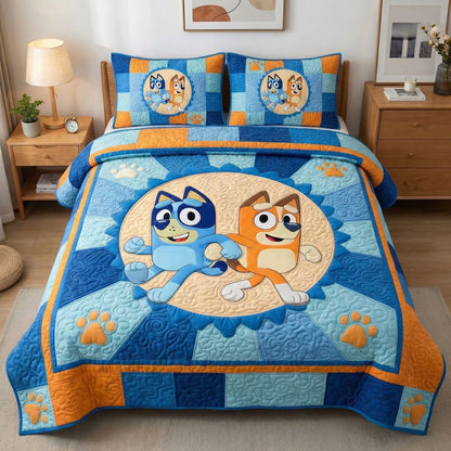 Playful Paws 3-Piece Quilted Bedding Set DMC0NT110
