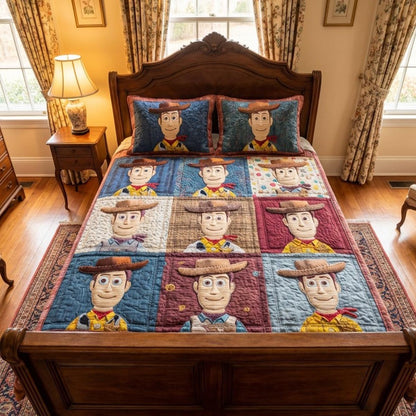 Prairie Friend 3-Piece Quilted Bedding Set DMC0DV057