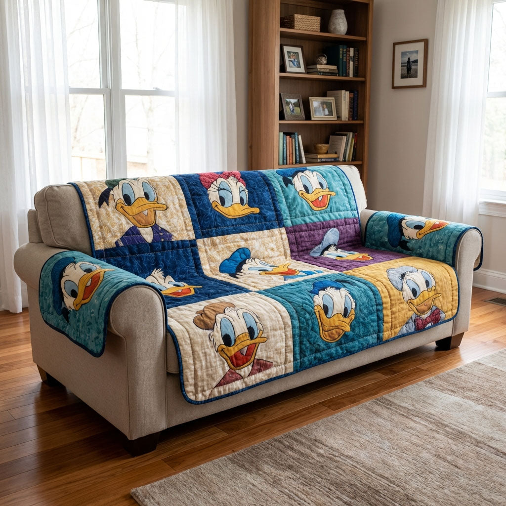 Quack Pop Quilted Sofa Cover DMC0DK059