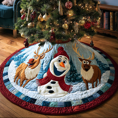 Red Scarf Joy Quilted Tree Skirt NCU0HT101
