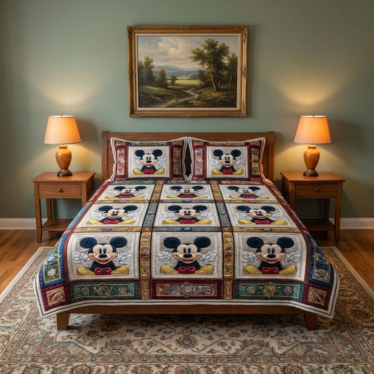 Retro Charm 3-Piece Quilted Bedding Set DMC0DK031