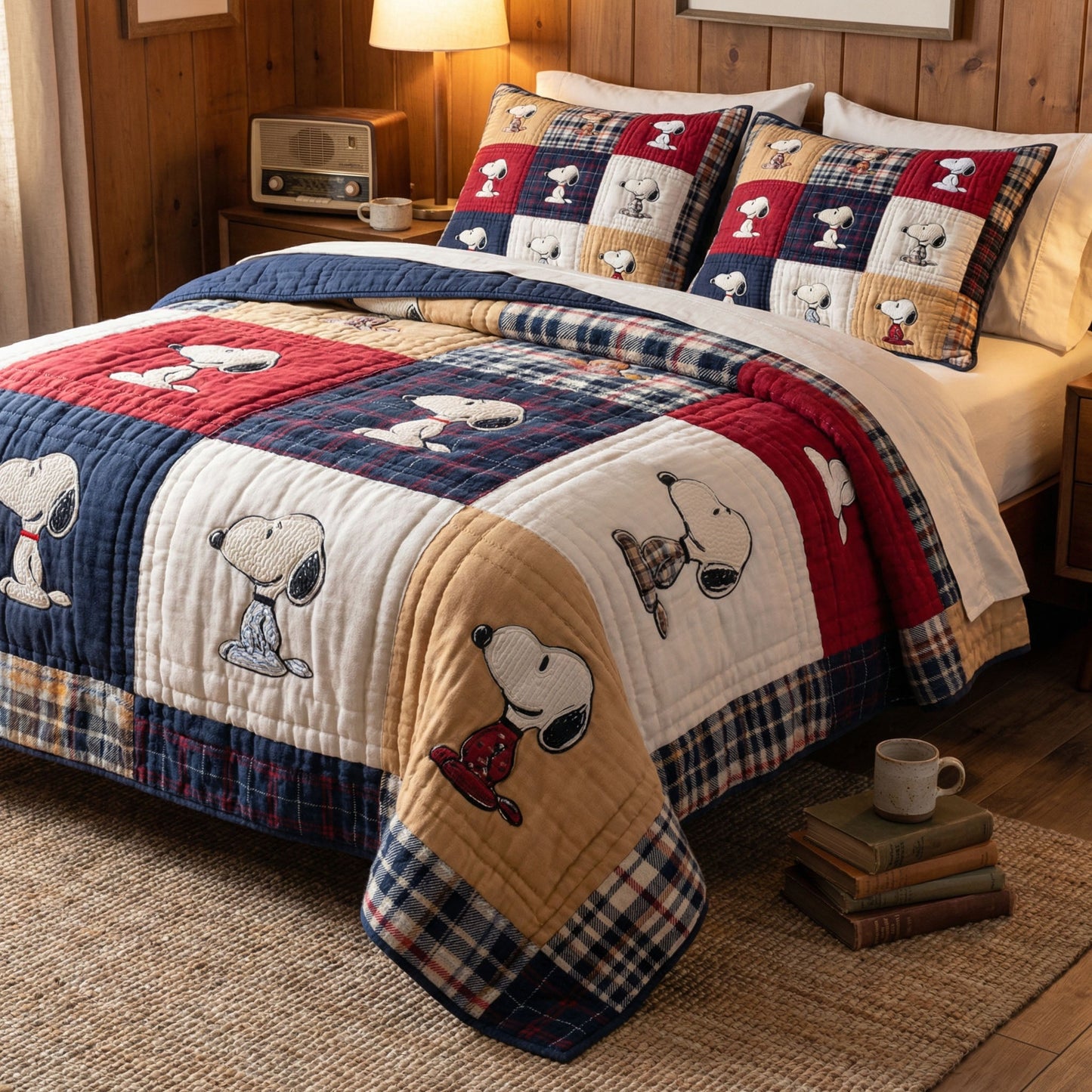 Rustic Country Cabin 3-Piece Quilted Bedding Set DMC0PT084