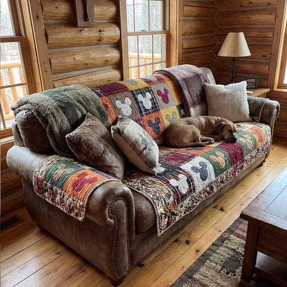 Rustic Heartland Quilted Sofa Cover DMC0PT053