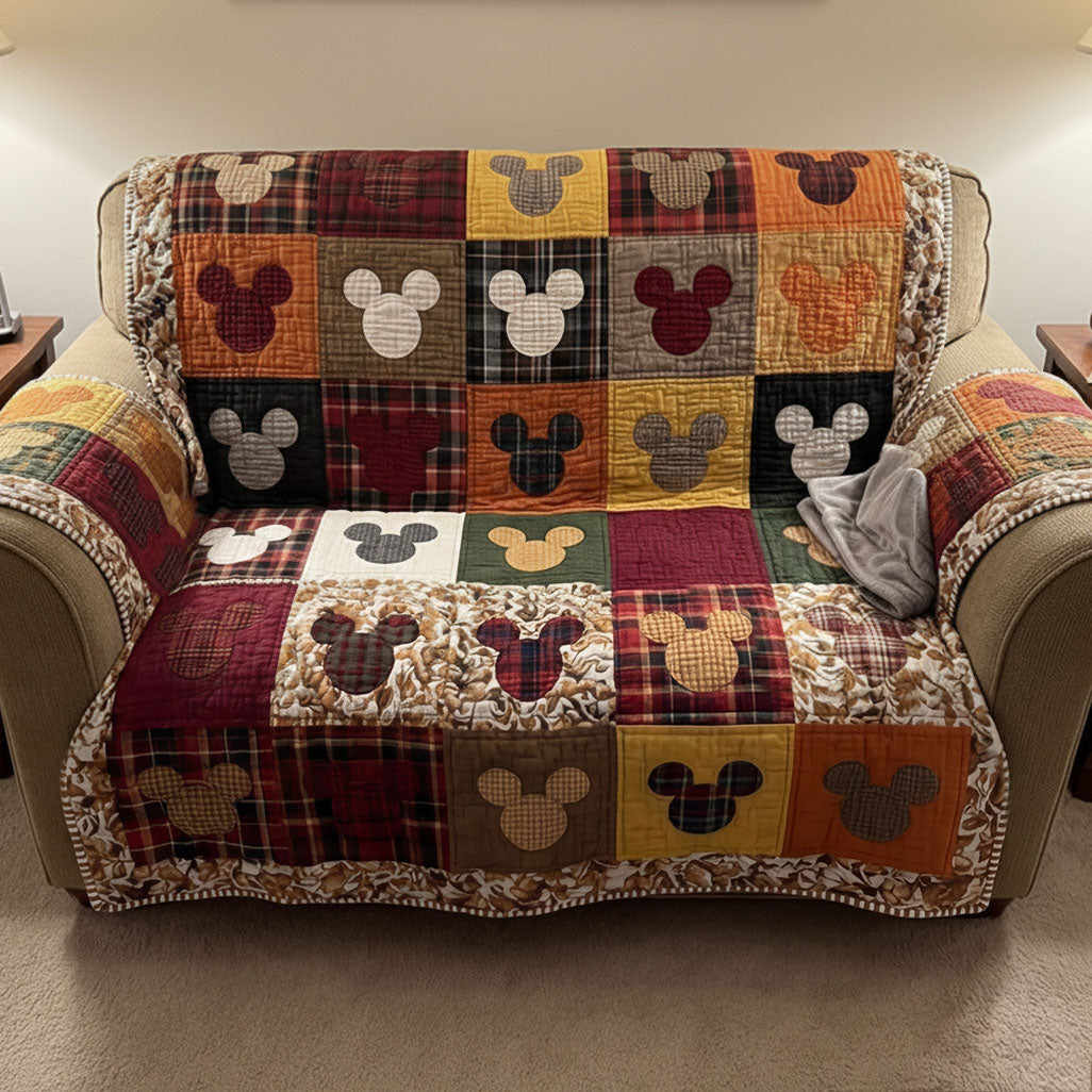 Rustic Heartland Quilted Sofa Cover DMC0PT053