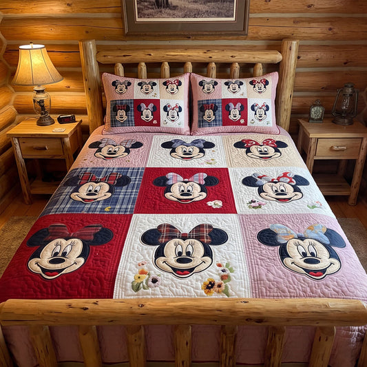 Rustic Heirloom Charm 3-Piece Quilted Bedding Set DMC0PT068