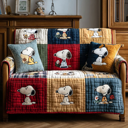 Rustic Parade Quilted Sofa Cover DMC0PT074
