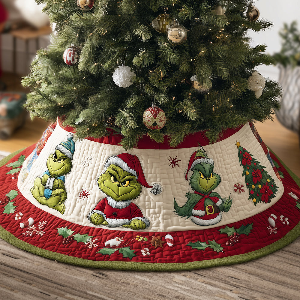 Santa Sass Squad Quilted Tree Skirt NCU0HT078